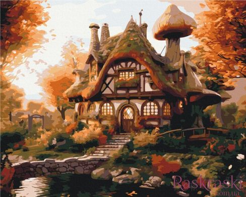 Картина по номерам Осенний домик (BS53793) (Без коробки)