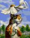 Картина за номерами Кот з ромашкою (MR-Q2076) Mariposa — фото комплектації набору