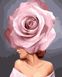 Картины по номерам Девушка-роза (BRM42091) — фото комплектации набора