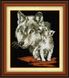 Набір алмазна вишивка Вовчиця з вовченям (квадратні камені, повна зашивання) Dream Art (DA-30446) — фото комплектації набору
