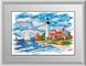 Картина из страз Морской пейзаж(маяк) (полная зашивка, квадратные камни) Dream Art (DA-30149, Без подрамника) — фото комплектации набора