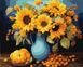 Картина за номерами Соняшникова гармонія ©art_selena_ua (KH3264) Ідейка — фото комплектації набору