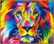 Картина из страз Радужный лев Babylon (ST1343, На подрамнике) — фото комплектации набора