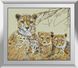 Картина алмазна вишивка Сім'я гепардів Dream Art (DA-31238) — фото комплектації набору