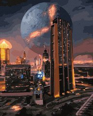 Картина Розмальовка Галактичне місто (ANG456) (Без коробки)