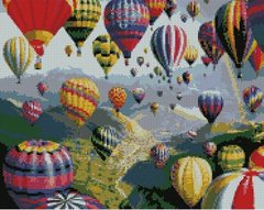 Картина алмазная вышивка Воздушные шары Идейка (AMO7017, На подрамнике) фото интернет-магазина Raskraski.com.ua