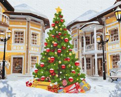 Картина за номерами Головна новорічна красуня (BS52747) (Без коробки)