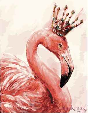 Раскраска по цифрам Королевский фламинго (BRM4352) фото интернет-магазина Raskraski.com.ua