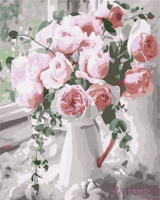 Картина за номерами Букет ніжних троянд (BS29390) BrushMe (Без коробки)