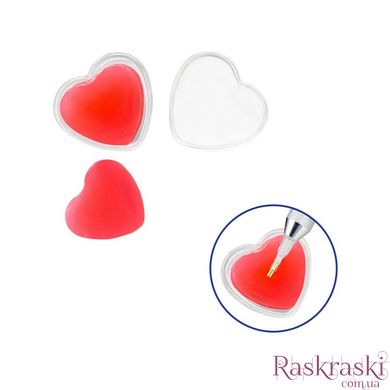 Клей-гель для алмазной мозаики "Сердце". Красный фото интернет-магазина Raskraski.com.ua