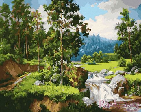 Картина за номерами Лісовий пейзаж (BK-GX24784) (Без коробки)