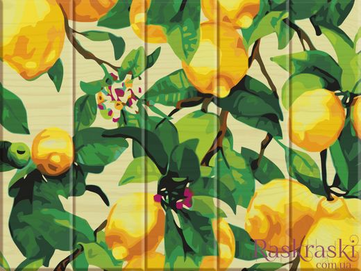 Картина за номерами з дерева Лимонне дерево (ASW011) ArtStory фото інтернет-магазину Raskraski.com.ua