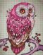 Картина из страз Розовая сова Брашми (GF3062, На подрамнике) — фото комплектации набора