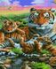 Картина мозаїка Сім'я тигрів НікіТошка (GJ6193) — фото комплектації набору