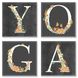 Малювання по номерам Квартет Слово yoga Лофт (CH118) Идейка — фото комплектації набору