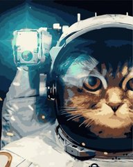 Картина за номерами Кіт-космонавт (SR-GS590) Strateg (Без коробки)