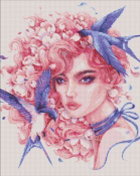 Набор алмазной мозаики Мелодичная &copy;lesya_nedzelska_art Идейка (AMO7264, На подрамнике) 40 х 50 см фото интернет-магазина Raskraski.com.ua