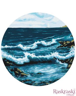 Живопис по номерам Океанські хвилі (Розмір L) (RC00050L) (Без коробки)