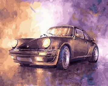 Раскраска по номерам Автомобиль акварелью (BRM28701) 40 х 50 см фото интернет-магазина Raskraski.com.ua