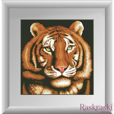 Алмазна вишивка Портрет тигра (повна зашивання, квадратні камені) Dream Art (DA-30257) фото інтернет-магазину Raskraski.com.ua
