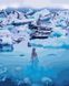 Картина по номерам Девушка в Антарктике (BRM28893) — фото комплектации набора