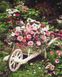 Картина за номерами Садовий візок з квітами (BSM-B8847) — фото комплектації набору