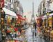 Картина из страз Улочка Парижа Никитошка (GJ1198, На подрамнике) — фото комплектации набора