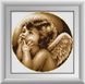 Картина з страз Замислений ангел (квадратні камені, повна зашивання) Dream Art (DA-30396) — фото комплектації набору