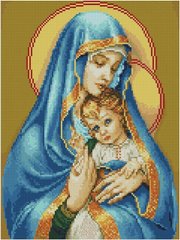 Алмазная живопись Дева Мария с Иисусом ColorArt (CLR-PST421, На подрамнике) фото интернет-магазина Raskraski.com.ua