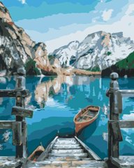 Картина по номерам Лодка у озера Брайес (BS29450) BrushMe (Без коробки)