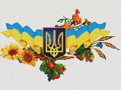 Алмазная живопись Символы Украины ColorArt (CLR-PST472, На подрамнике) фото интернет-магазина Raskraski.com.ua