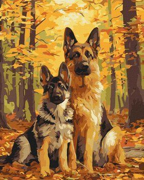 Картина за номерами Лісові друзі &copy;art_selena_ua (KH6844) Ідейка 40 х 50 см фото інтернет-магазину Raskraski.com.ua