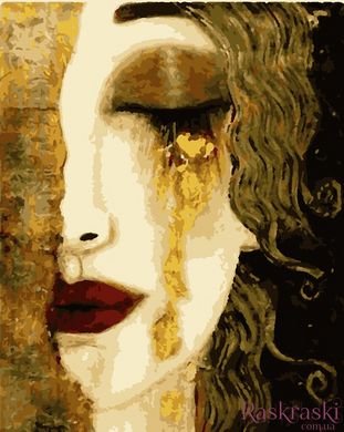 Картина за номерами Золоті сльози (з золотою фарбою) (ART-B-7506) Artissimo фото інтернет-магазину Raskraski.com.ua