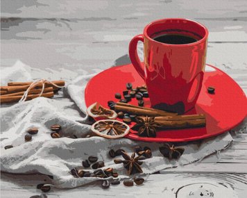 Картина по номерам Кофе с кардамоном (BSM-B52591) фото интернет-магазина Raskraski.com.ua