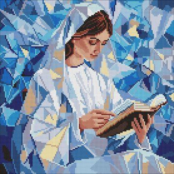 Картина алмазами Тихе чтиво &copy;art_selena_ua Идейка (AMO8231, На подрамнике) 40 х 40 см фото интернет-магазина Raskraski.com.ua