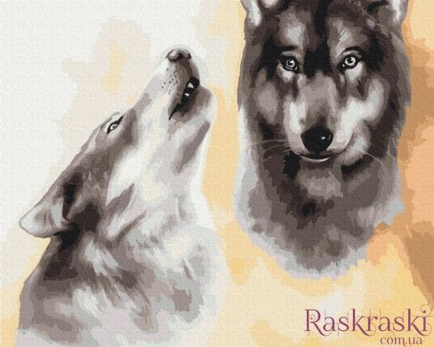 Малювання по номерам Вовки-охоронці (BSM-B52815) фото інтернет-магазину Raskraski.com.ua