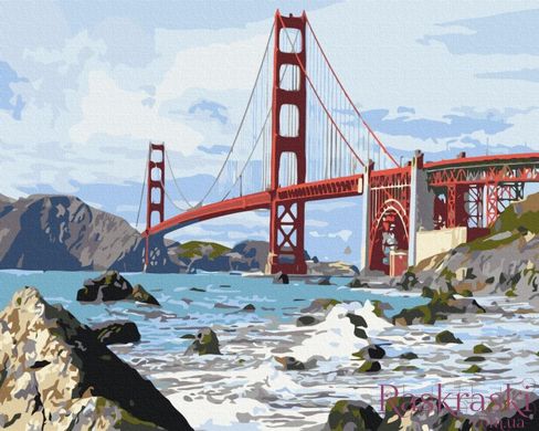 Рисование по номерам Мост Сан Франциско (BSM-B7979) фото интернет-магазина Raskraski.com.ua