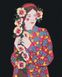 Картина раскраска Цветущая (KH4924) Идейка — фото комплектации набора