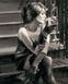 Картина за номерами Дівчина з келихом на сходах (VP1234) Babylon — фото комплектації набору