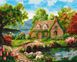Картина раскраска Цветущий домик ©Елена Гураль (KH6312) Идейка — фото комплектации набора