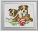 Картина из мозаики Два щенка Dream Art (DA-30630, Без подрамника) — фото комплектации набора