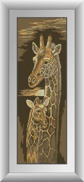 Картина стразами Жирафи Dream Art (DA-31042) 24 x 72 см фото інтернет-магазину Raskraski.com.ua