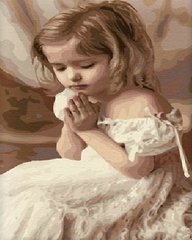 Рисование по номерам Молитва ребенка (BK-G264) (Без коробки)