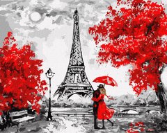 Картина по номерам Дождливый Париж (KH4819) Идейка фото интернет-магазина Raskraski.com.ua