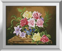 Набір алмазна мозаїка Букет троянд Dream Art (DA-31142) фото інтернет-магазину Raskraski.com.ua