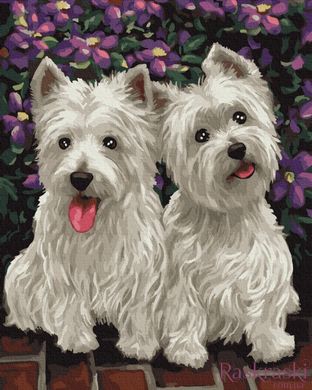 Раскраска для взрослых Веселые собачки (BK-GX25007) (Без коробки)