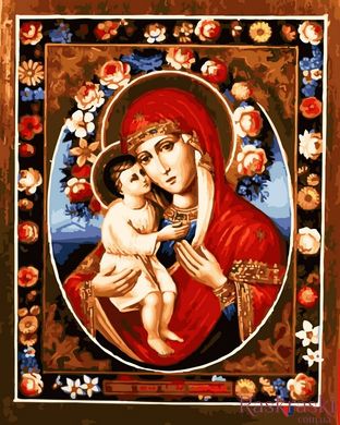 Картина по номерам Феодотьевская икона Божией Матери (BK-GX22605) (Без коробки)