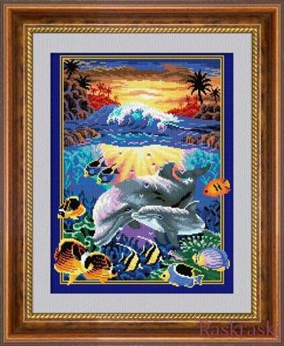 Картина из мозаики Подводный мир (полная зашивка, квадратные камни) Dream Art (DA-30205, Без подрамника) фото интернет-магазина Raskraski.com.ua