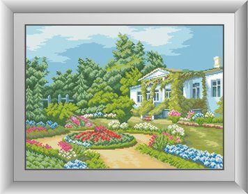 Алмазна картина Садиба (квадратні камені, повна зашивання) Dream Art (DA-30502) 38 х 52 см фото інтернет-магазину Raskraski.com.ua