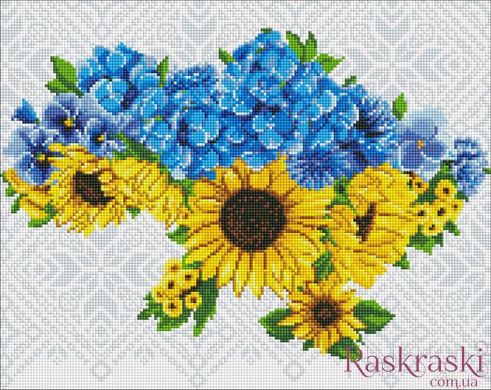 Картина мозаїка Квітуча батьківщина ©Mariia Davydova Ідейка (AMO7876)